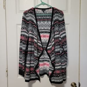 Torrid Fair Isle Open Front Cardigan